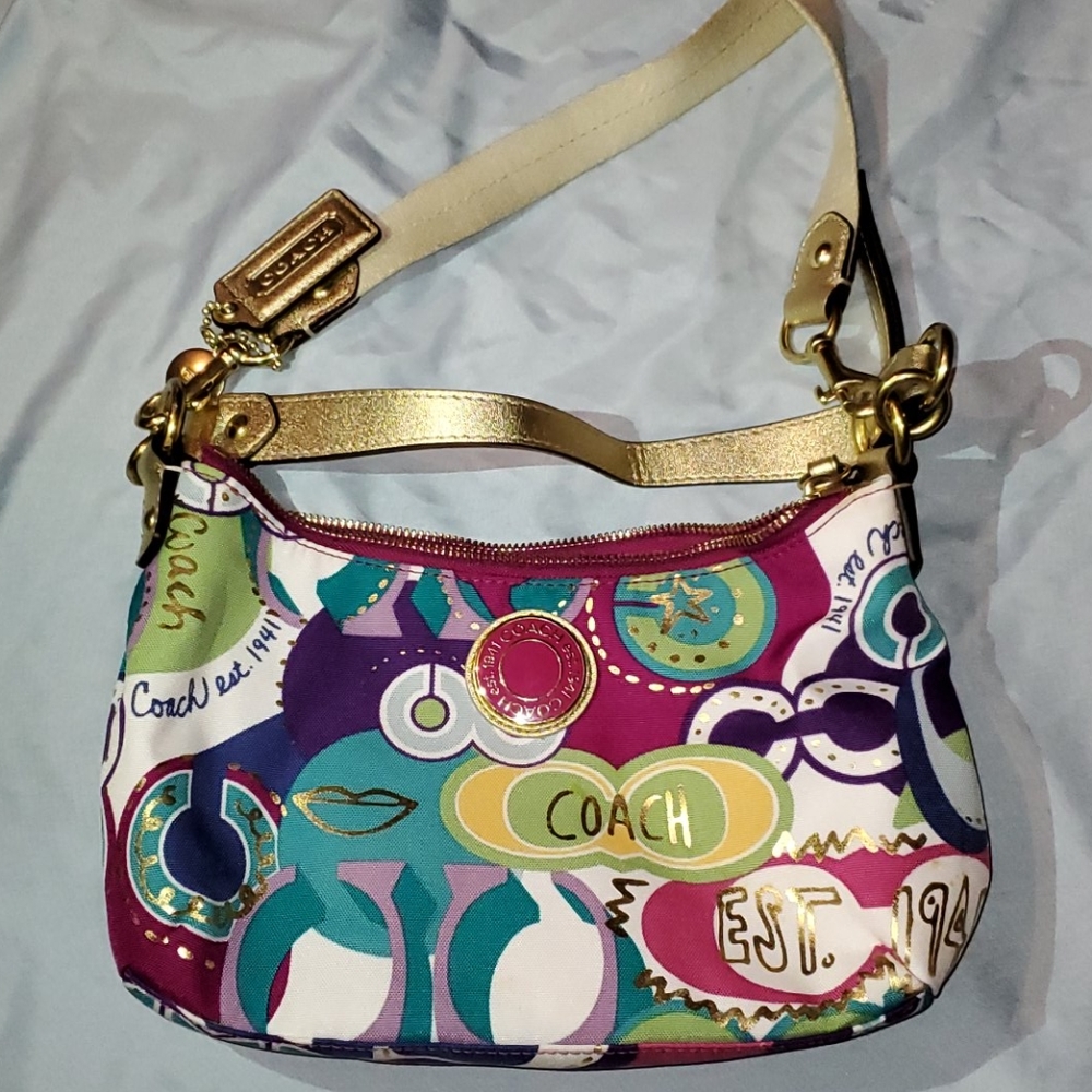 Coach poppy tote
